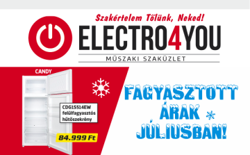 Fagyasztott árak júliusban!