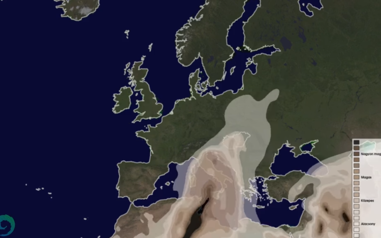 Meteorológia: nagyobb koncentrációban érkezik szaharai por